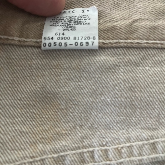 Vintage LEVI’S jeans LEVI’S Distressed Denim shirt. - Picture 4 of 8